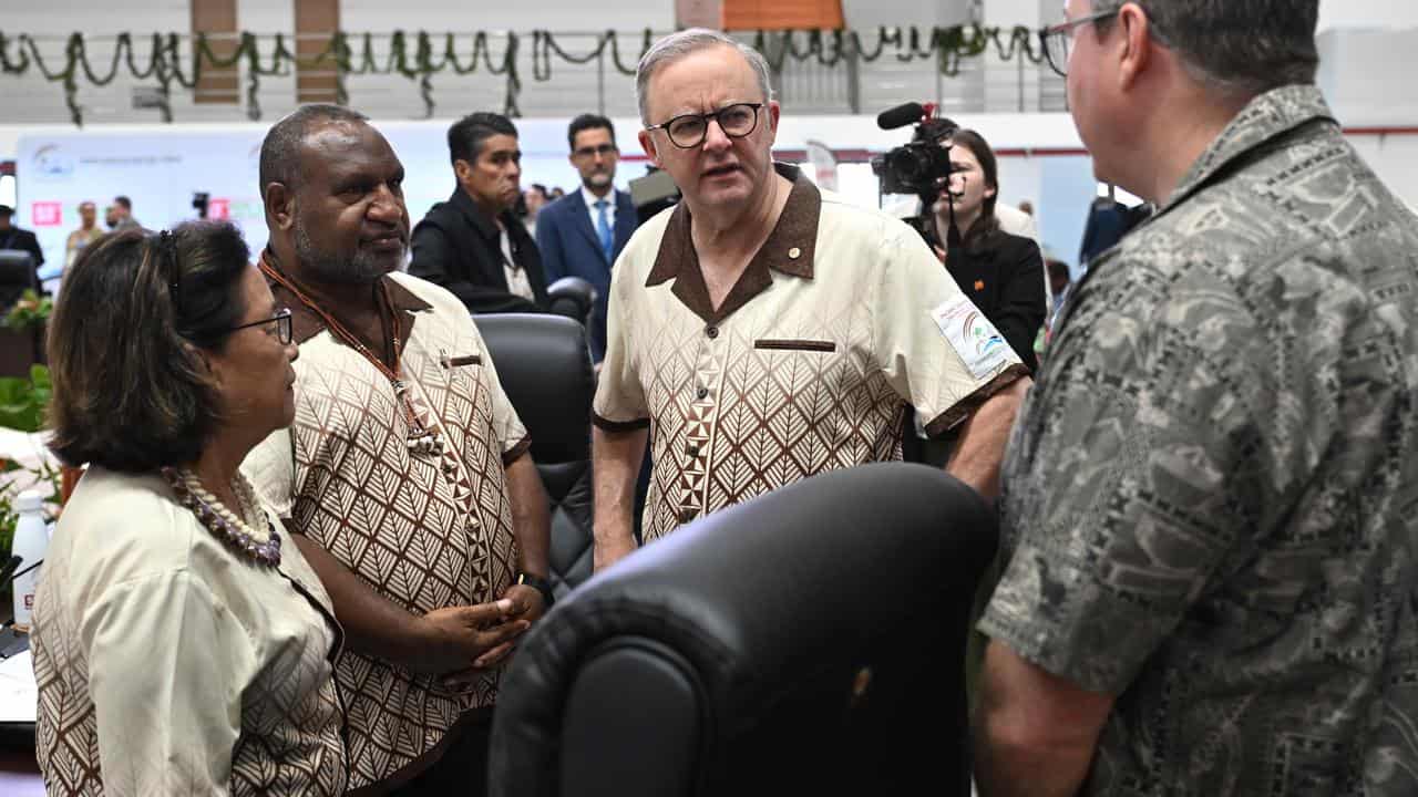 James Marape and Anthony Albanese.