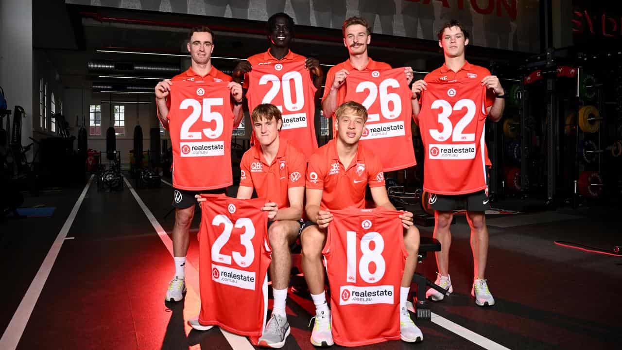 Sydney's rookies and draftees for the 2025 AFL season.