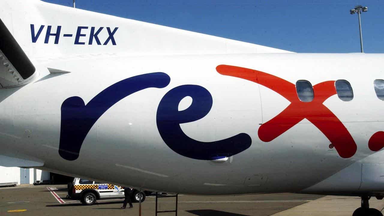 Rex Airline livery on a plane