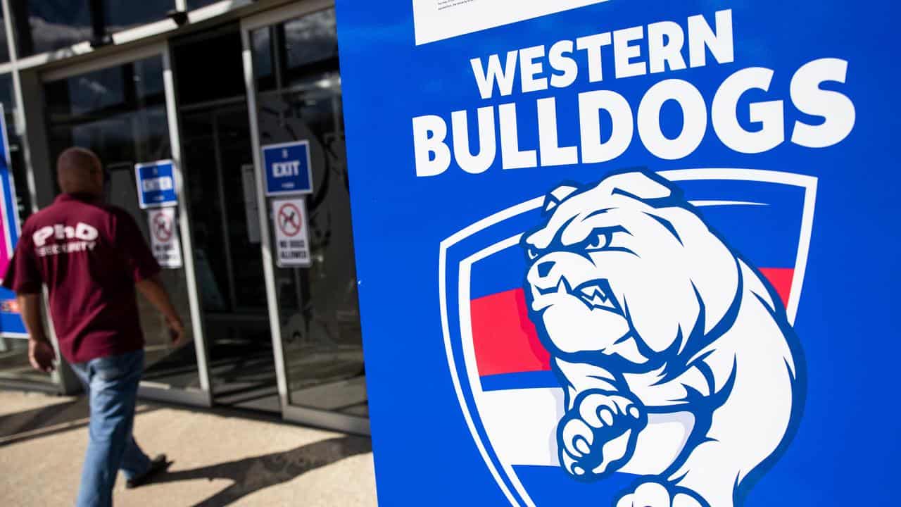 Western Bulldogs signage (file)