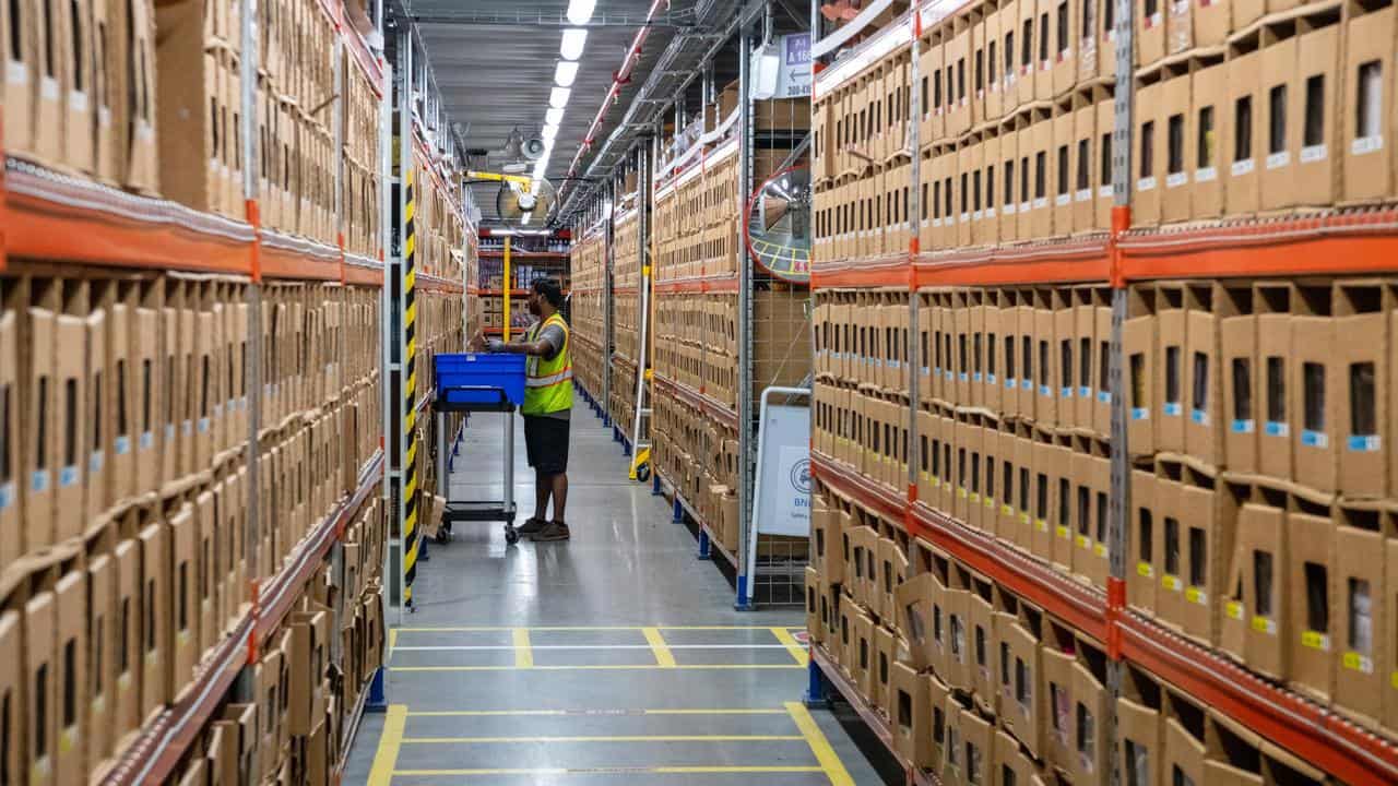 An Amazon warehouse