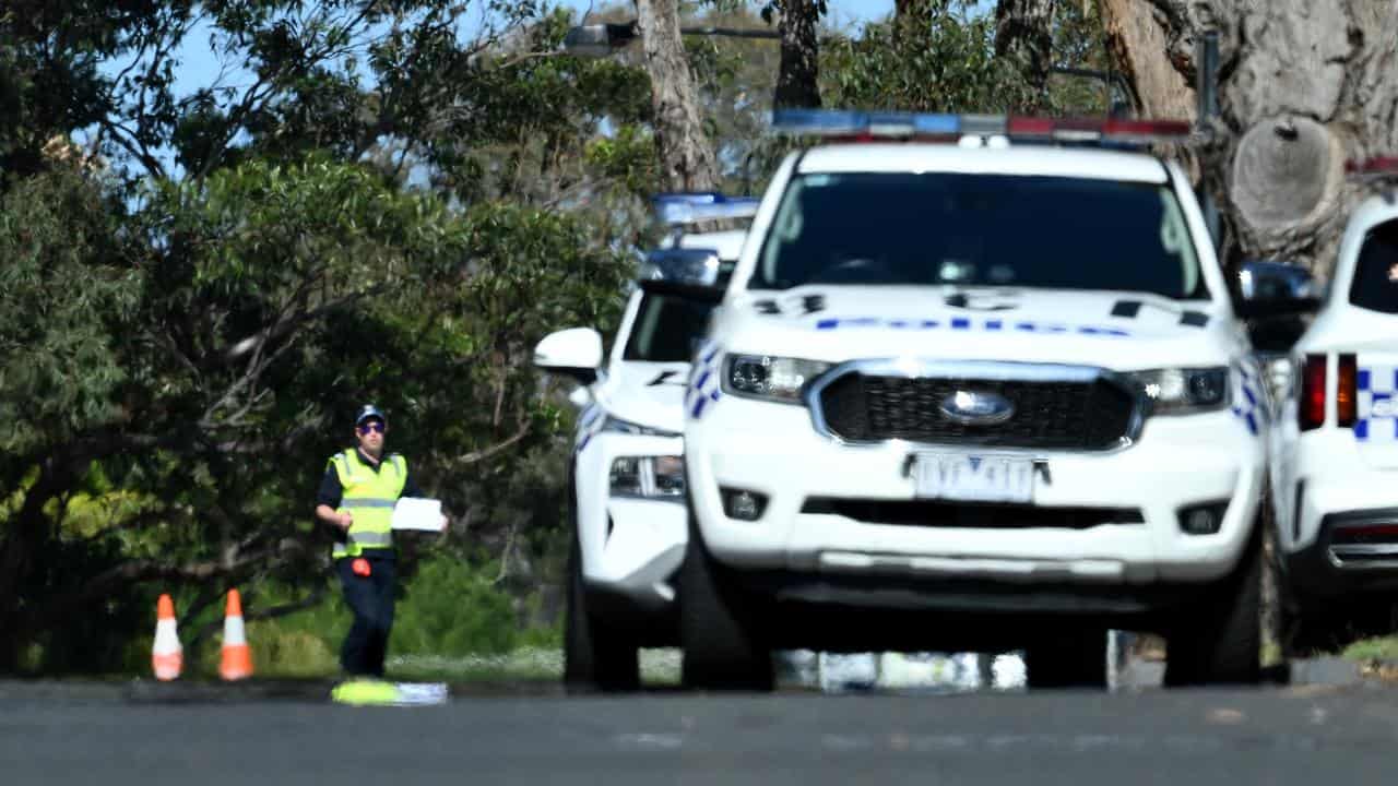 Car crash scene in Victoria