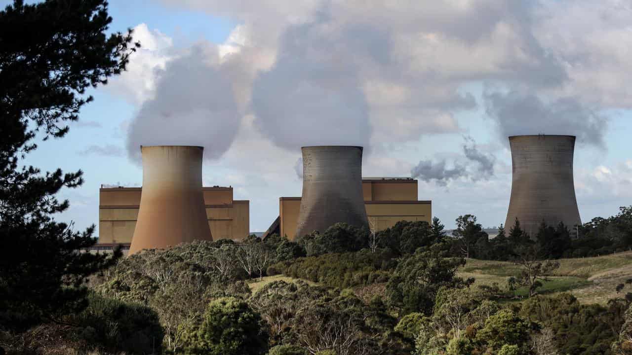 Power station smoke stack