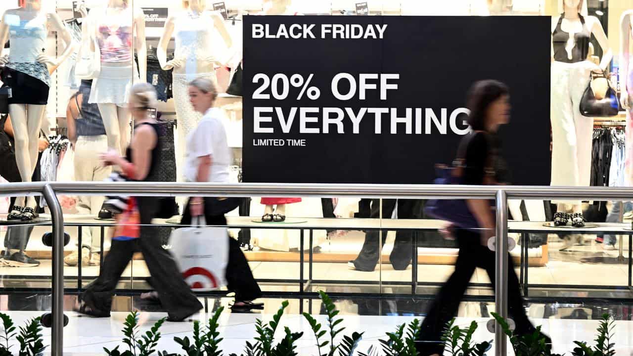 Shoppers during the Black Friday sales (file image)