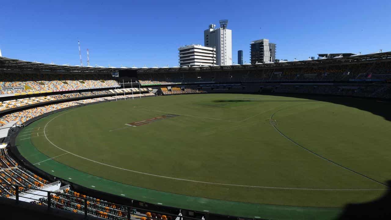 A general view of the Gabba in Brisbane