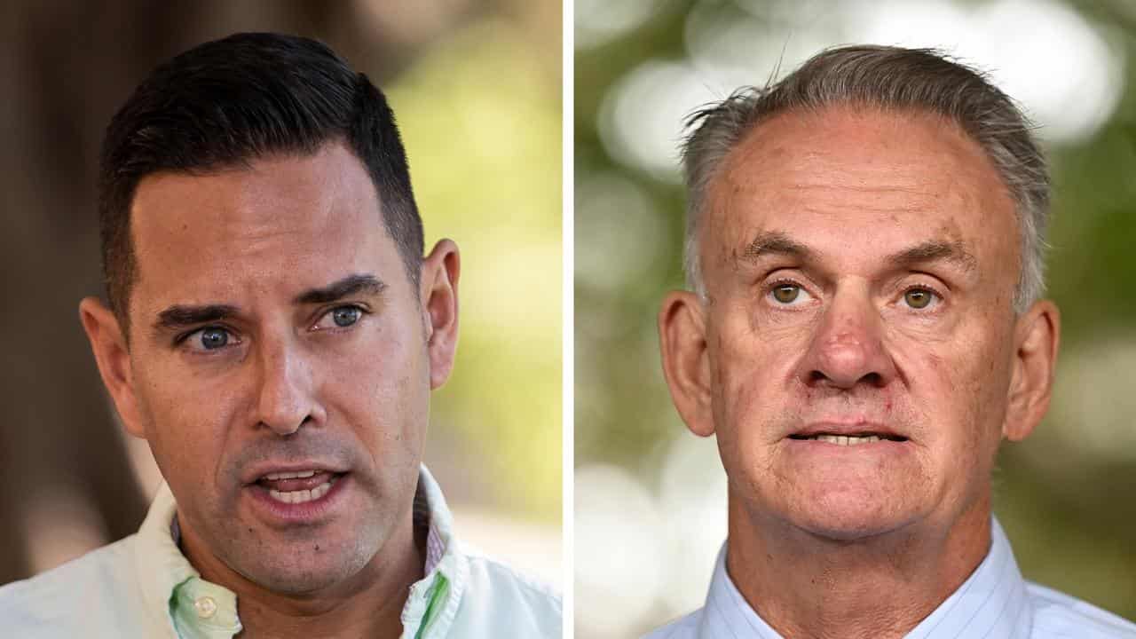 Alex Greenwich and Mark Latham (file)