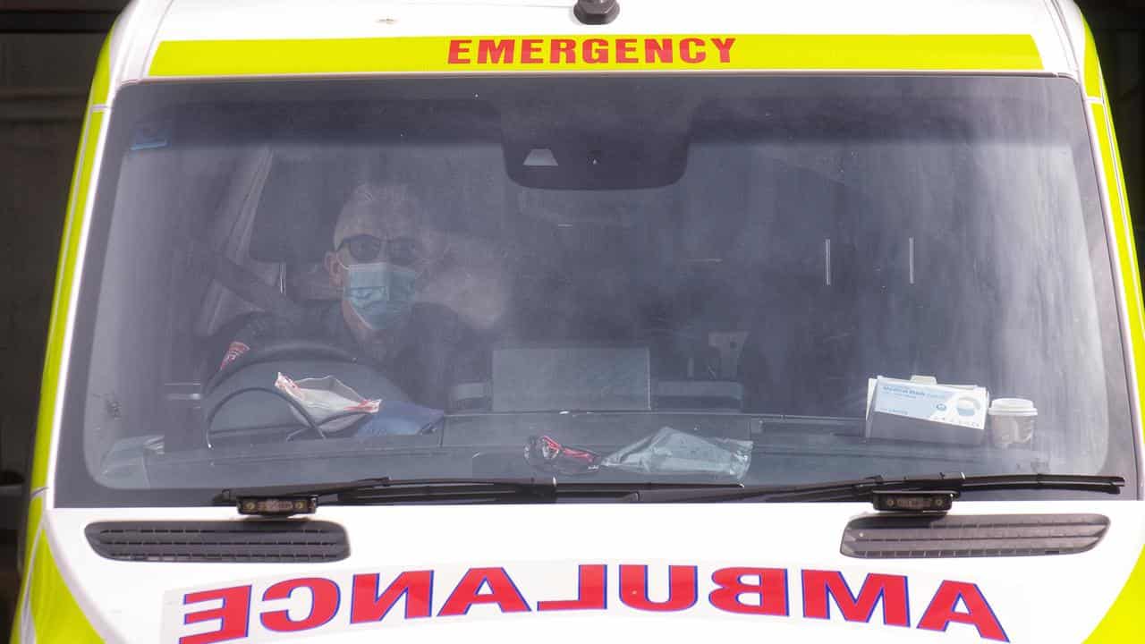 An ambulance in Victoria.