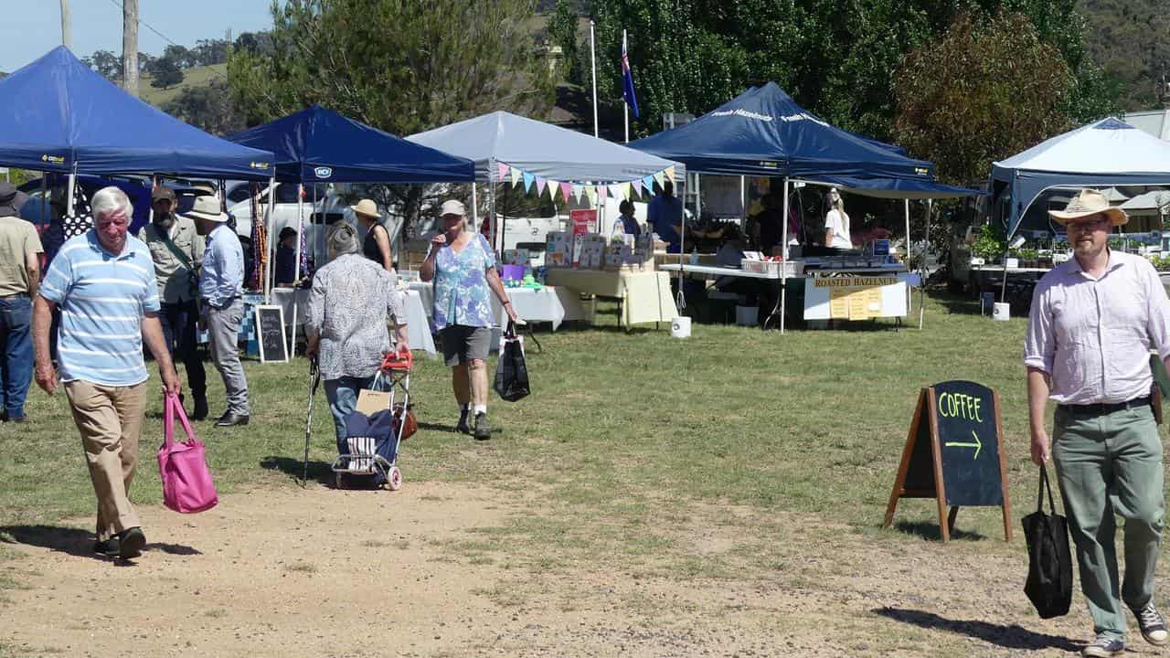 Market stalls