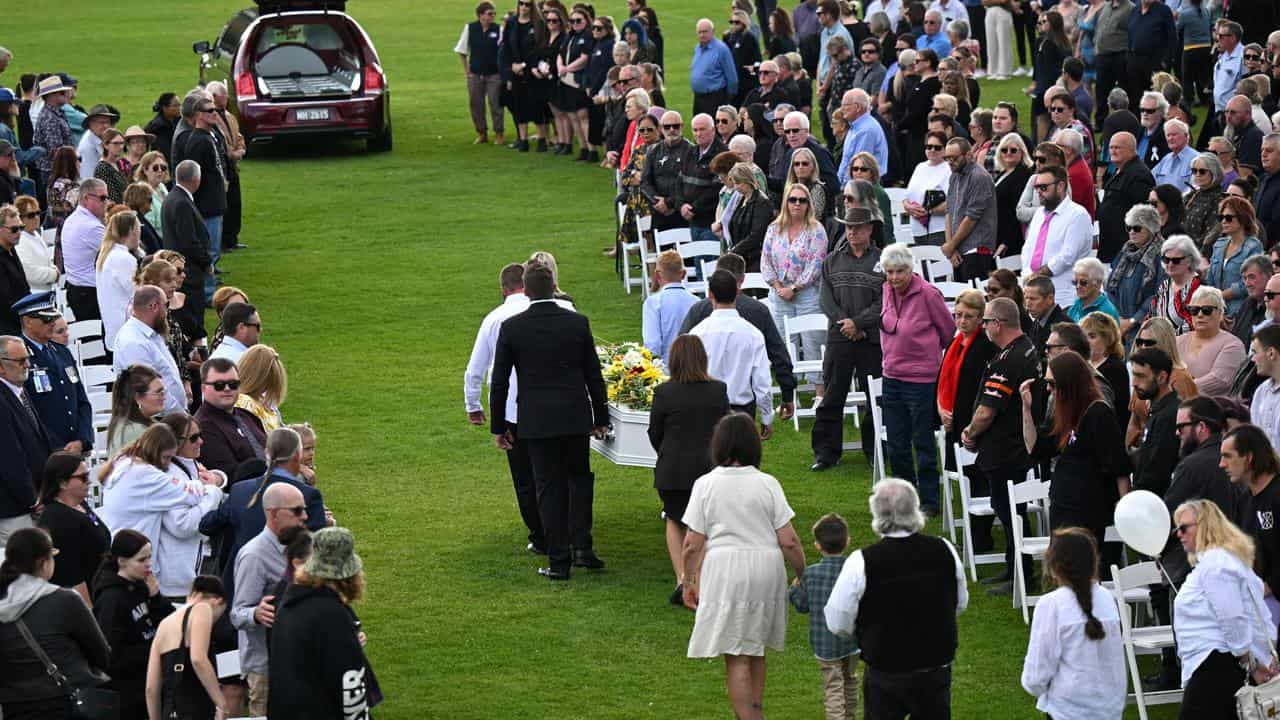 Molly Ticehurst's funeral (file)