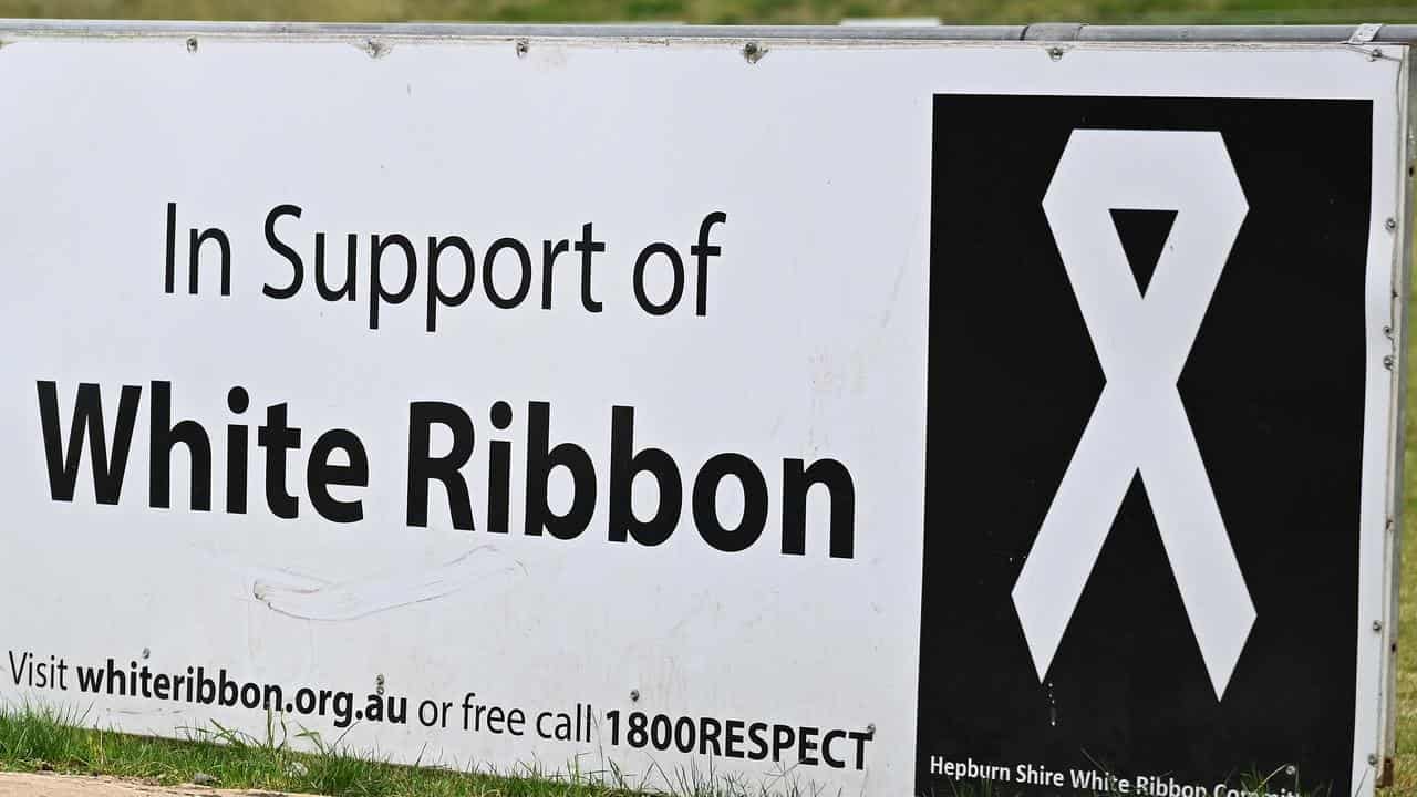 White Ribbon signage (file)