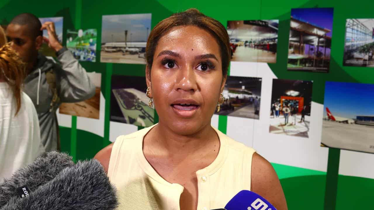 Emeren Chiana at Brisbane International Airport