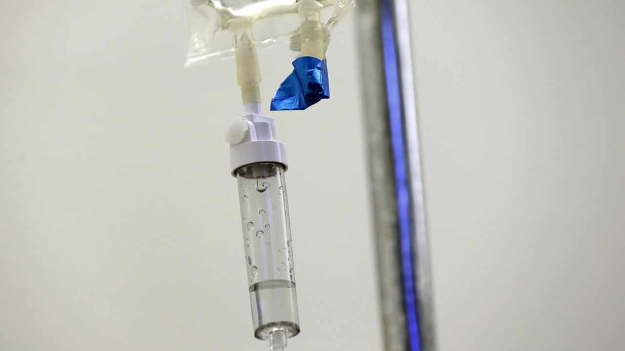 Chemotherapy drugs being given to a patient.