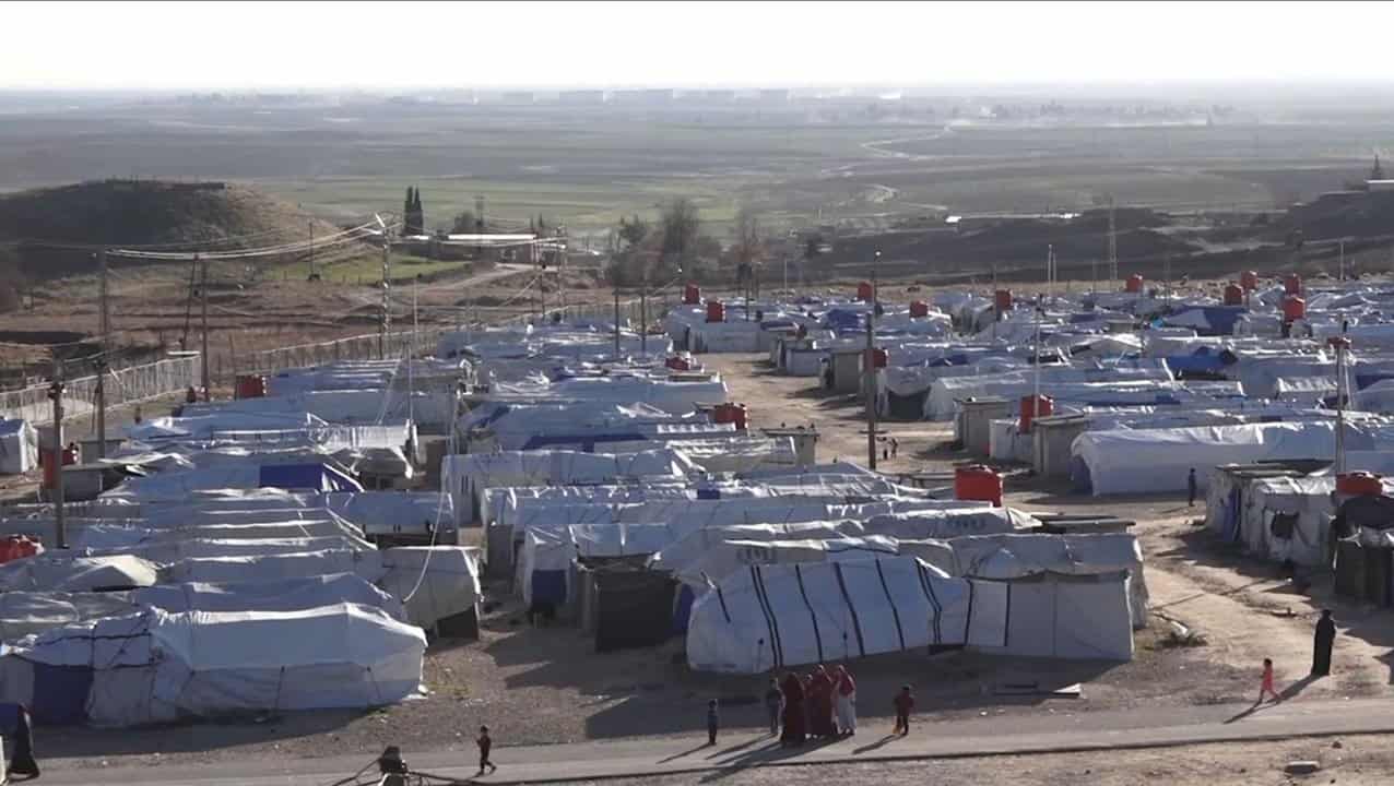 Al Roj camp in northeast Syria