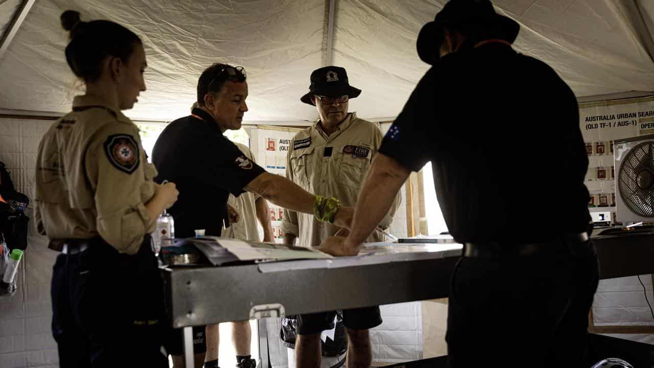 Australian disaster response team members