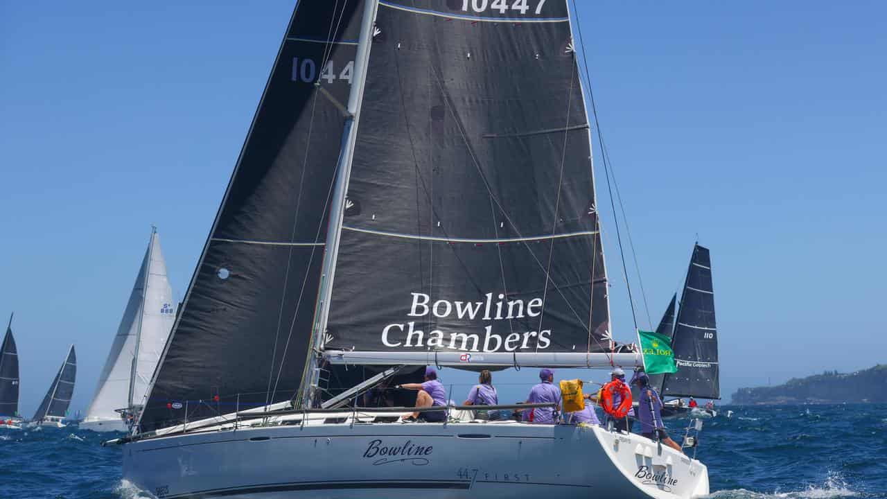 Bowline early in the Sydney Hobart yacht race