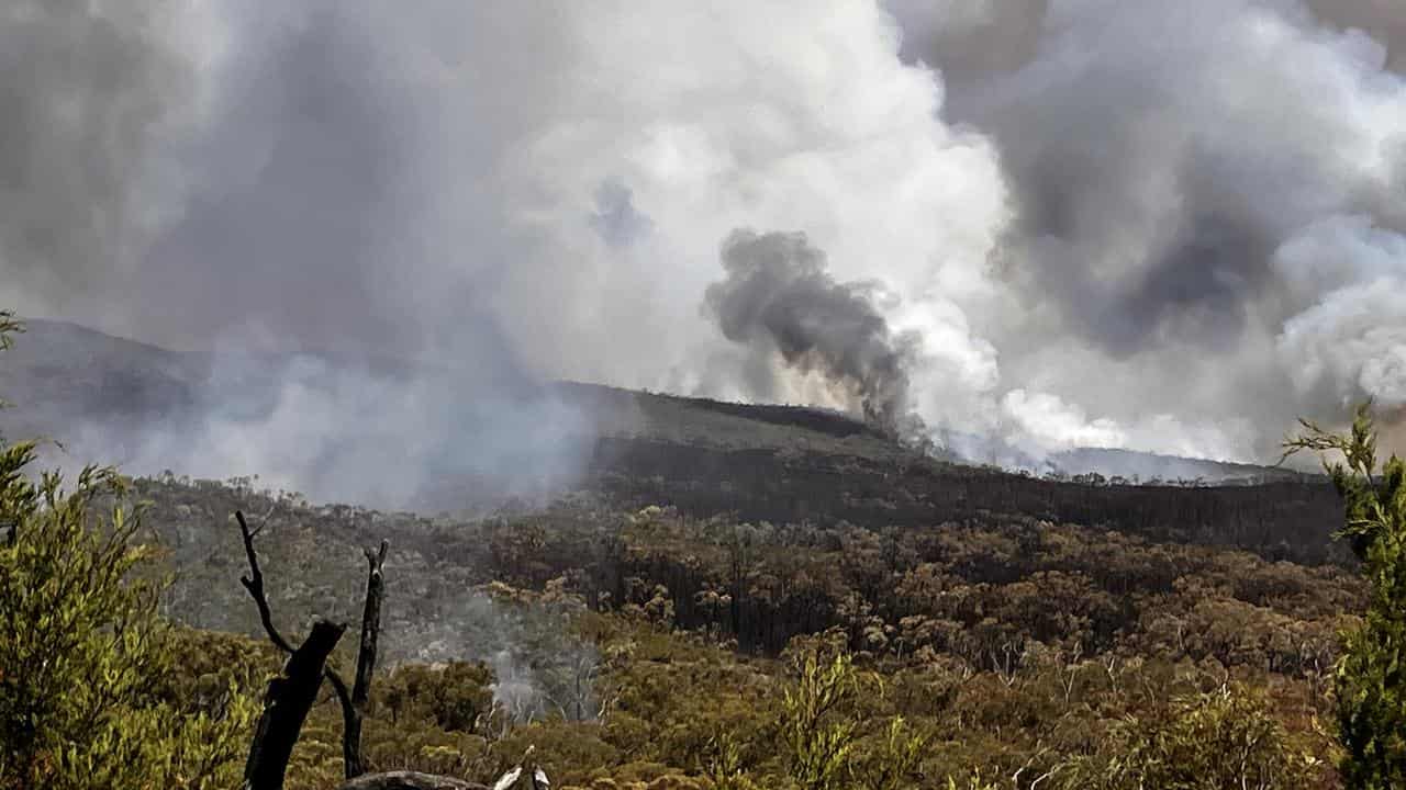 Bushfire in Victoria's Grampians National Park