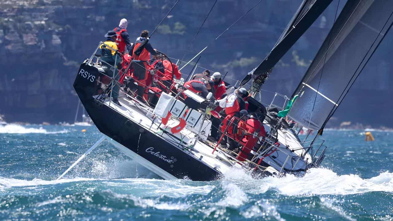 Celestial V70 on Sydney Harbour.