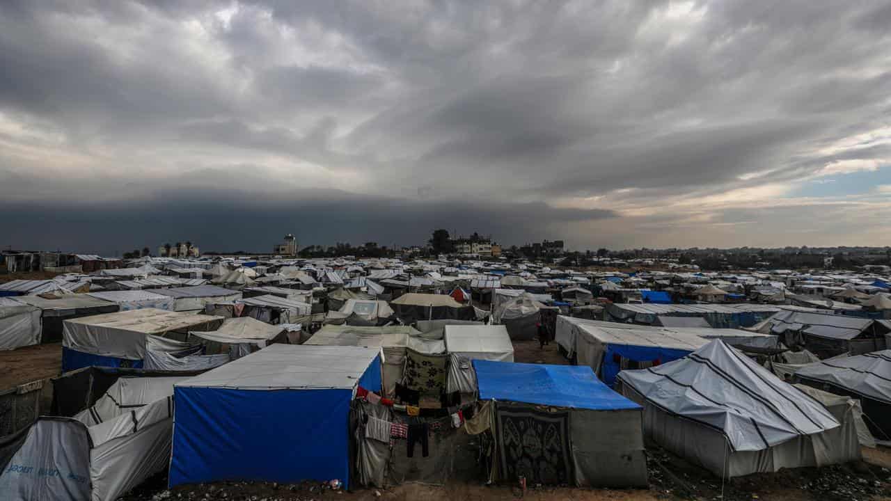 Displaced Palestinians in Deir Al Balah