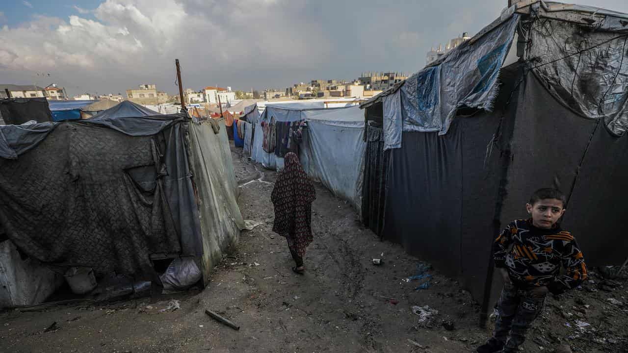 Displaced Palestinians in Deir Al Balah