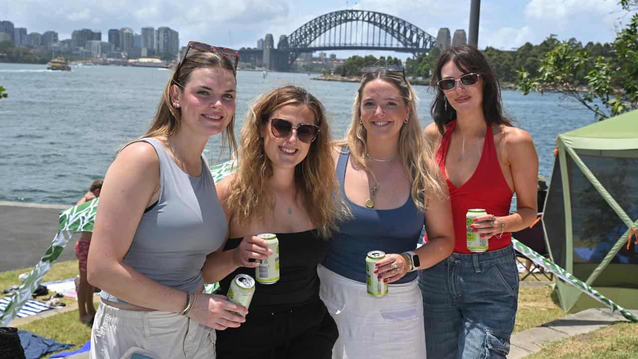 English friends Coco, Meg, Alice and Amy