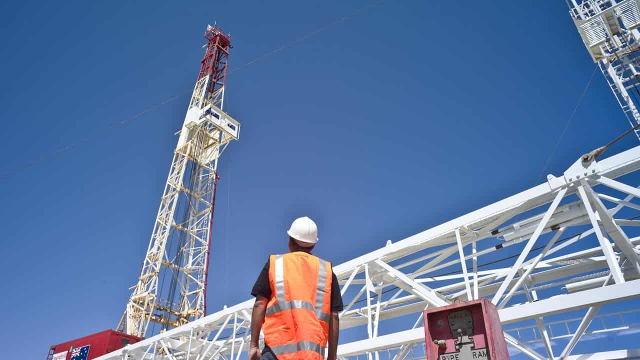 A drilling rig in Western Australia.