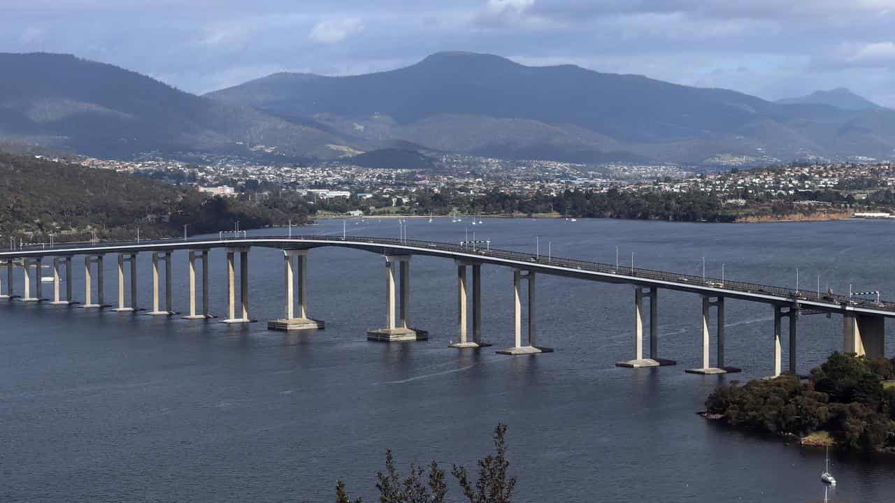 The Tasman Bridge as it looks today, 50 years after the collapse.