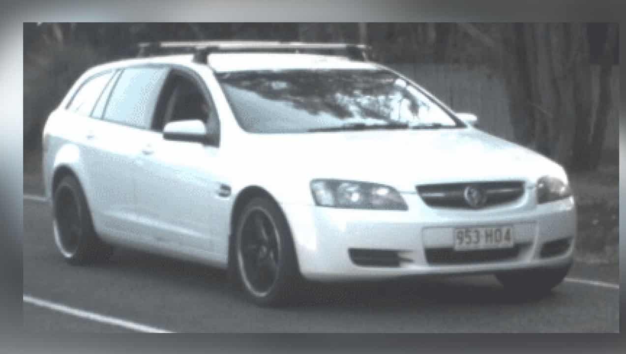 White Holden Commodore wagon image released by police