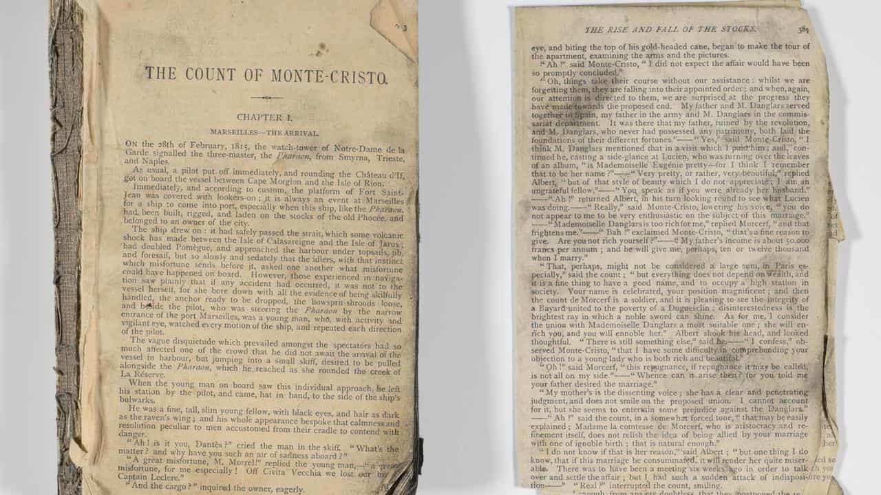 A restored copy of The Count of Monte Cristo