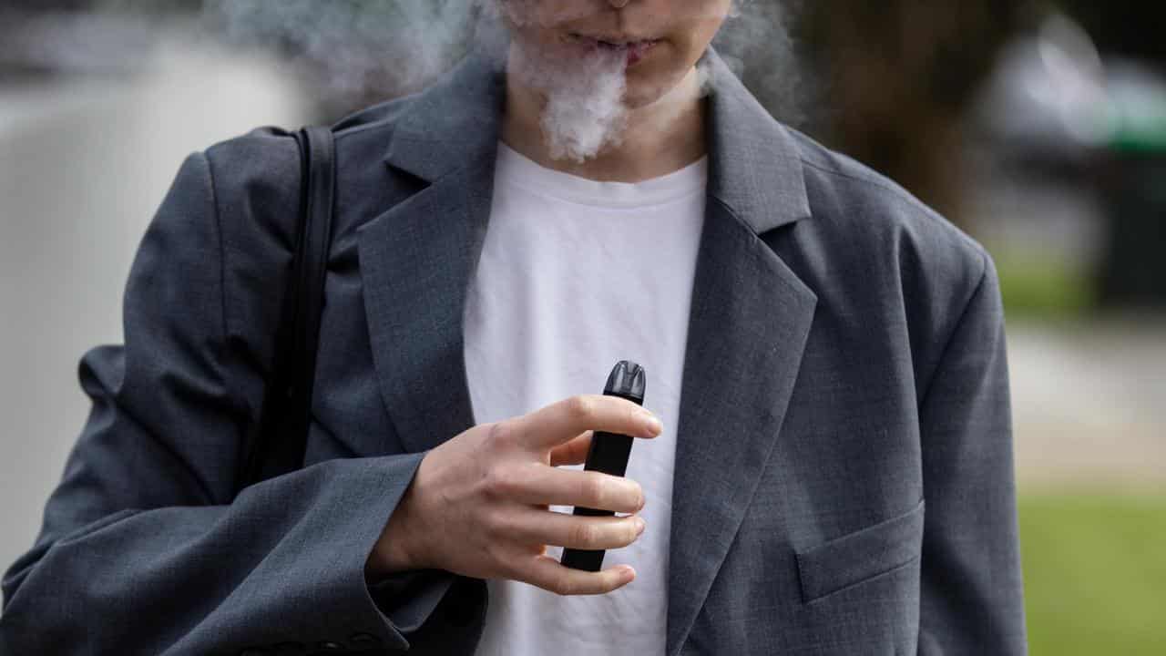 A person vaping (file image)