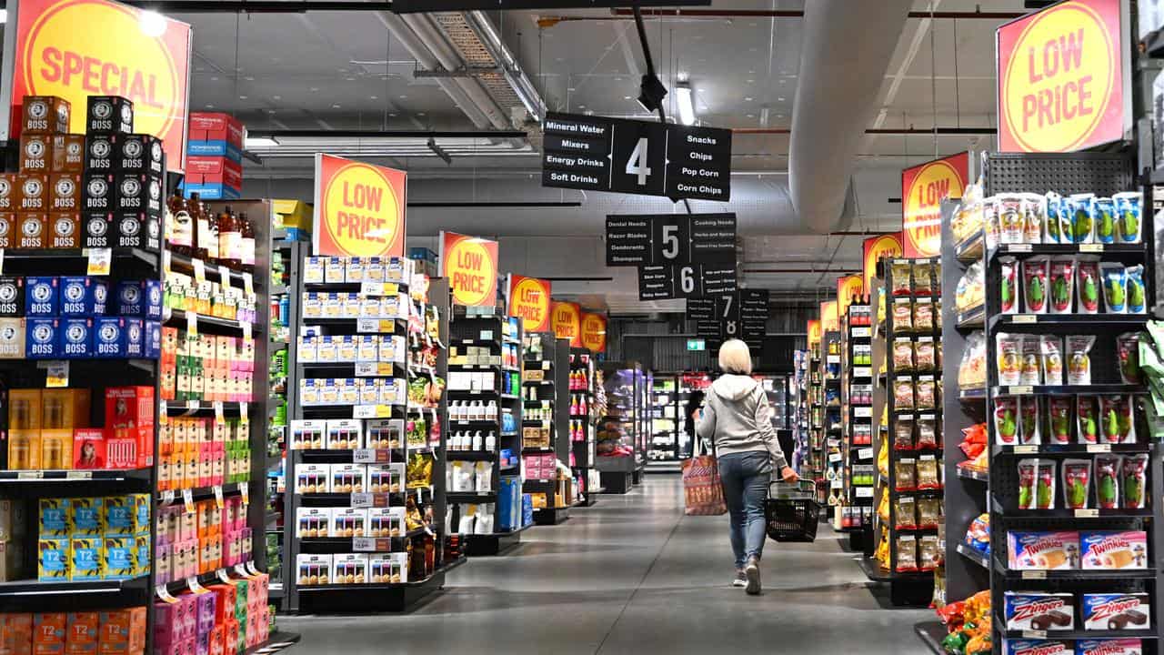 A woman in a supermarket (file image)