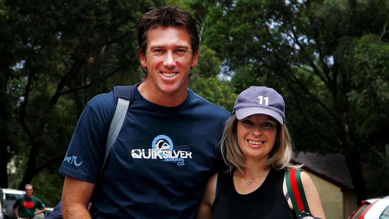 Glenn McGrath and Jane