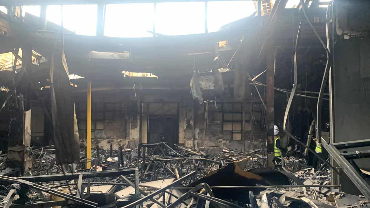 Damage following a firebombing at the Adass Israel Synagogue (file)