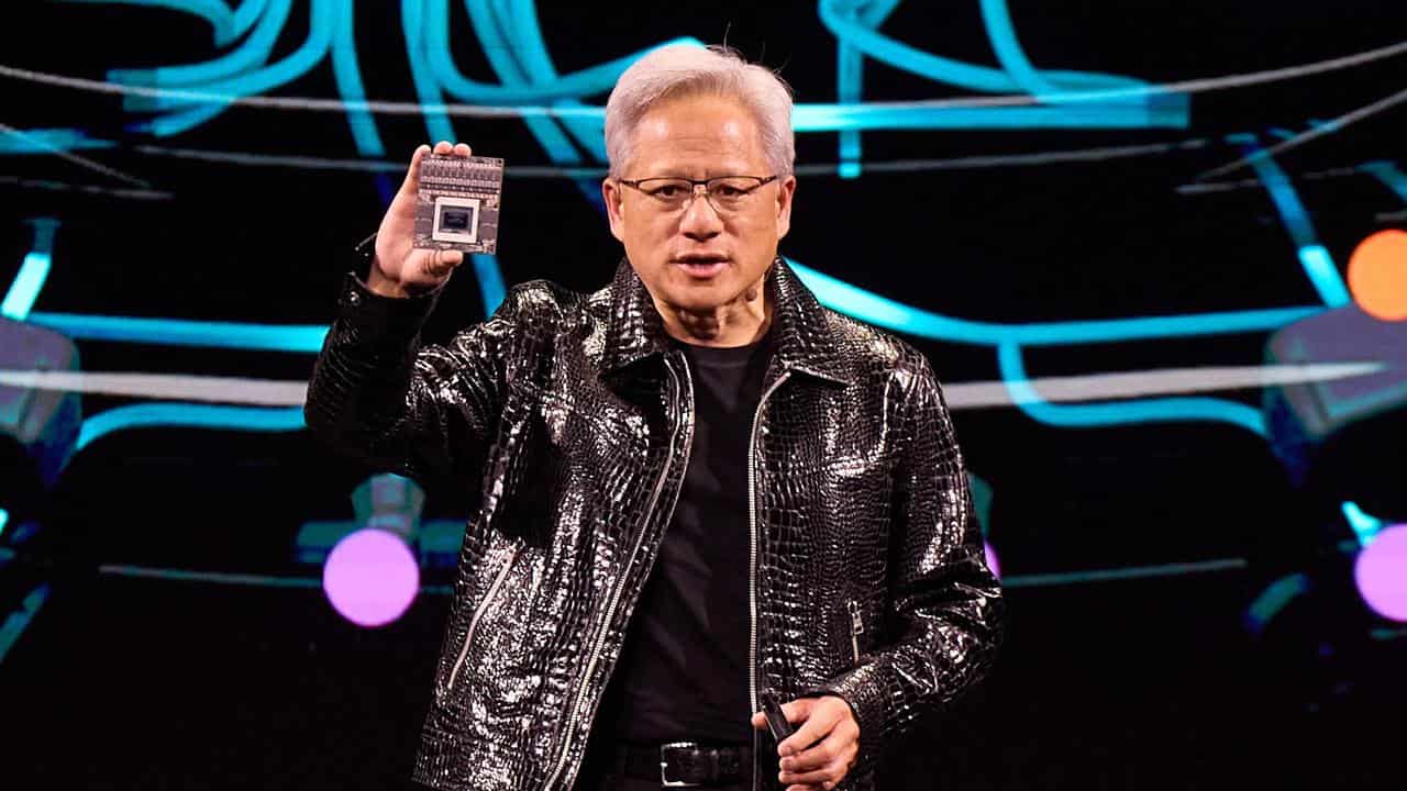 NVIDIA CEO Jensen Huang at the Consumer Electronics Show in Las Vegas