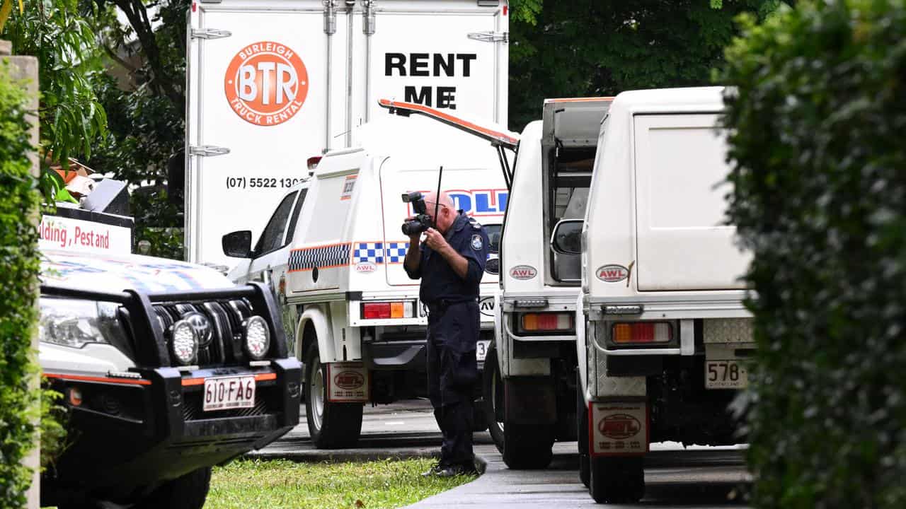 A police officer at the scene 