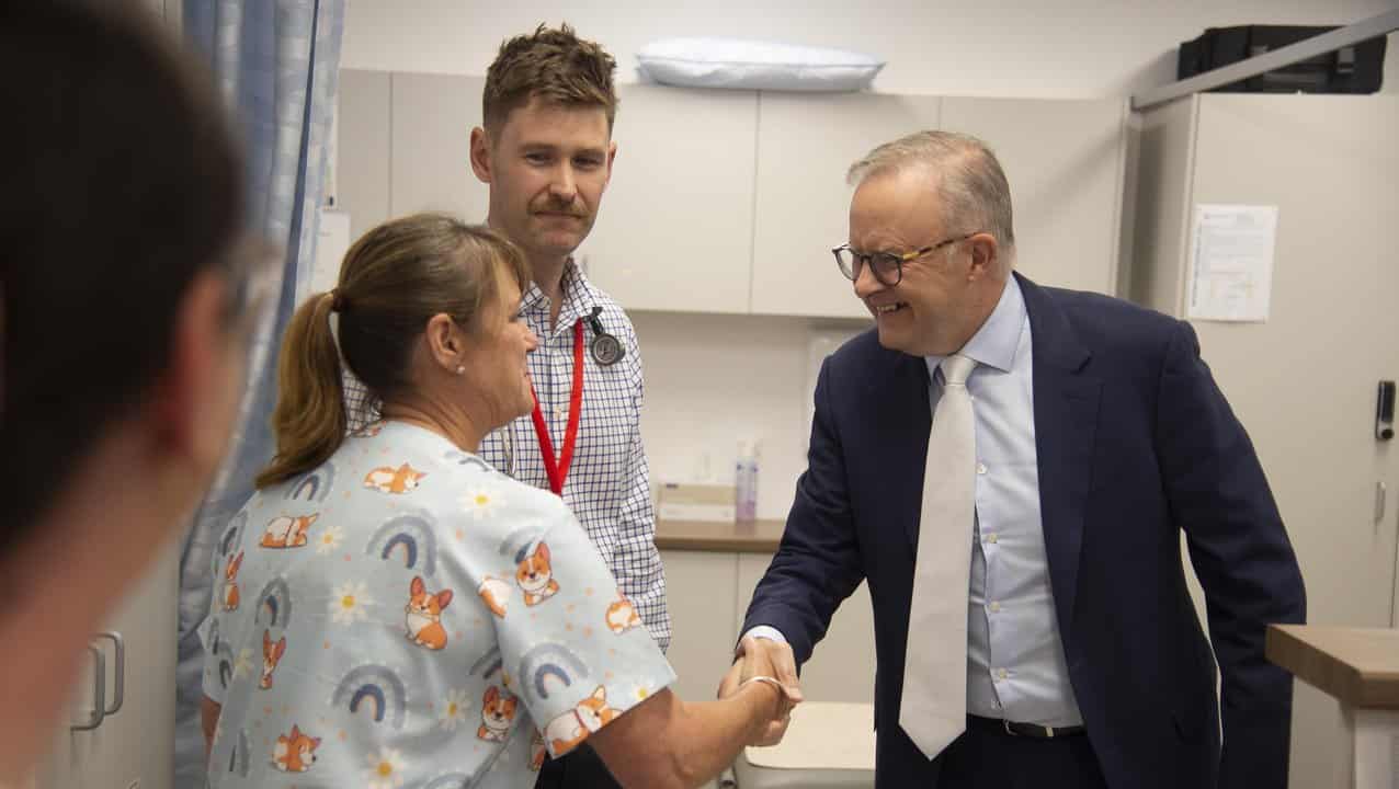 Anthony Albanese at the Midland Medicare Urgent Care Clinic