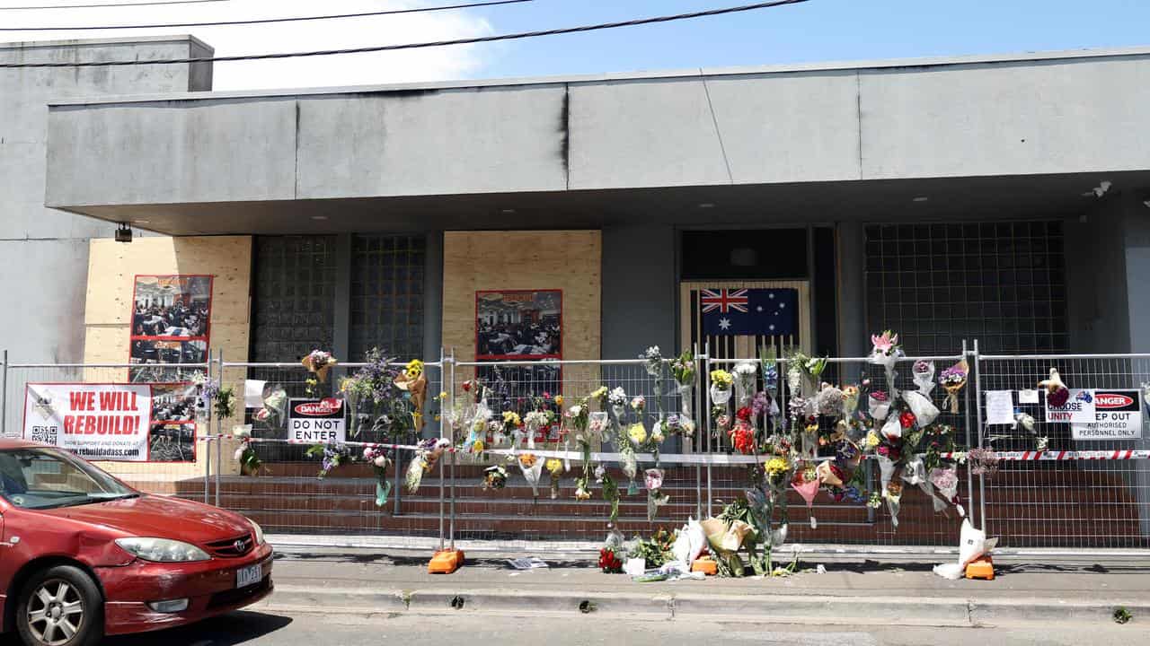 Adass Israel Synagogue after a firebombing in Melbourne