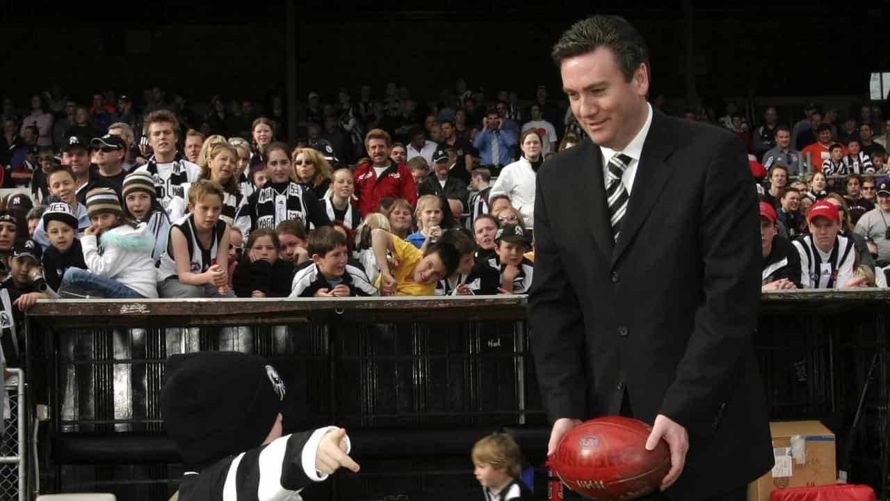 Eddie McGuire with son Joseph