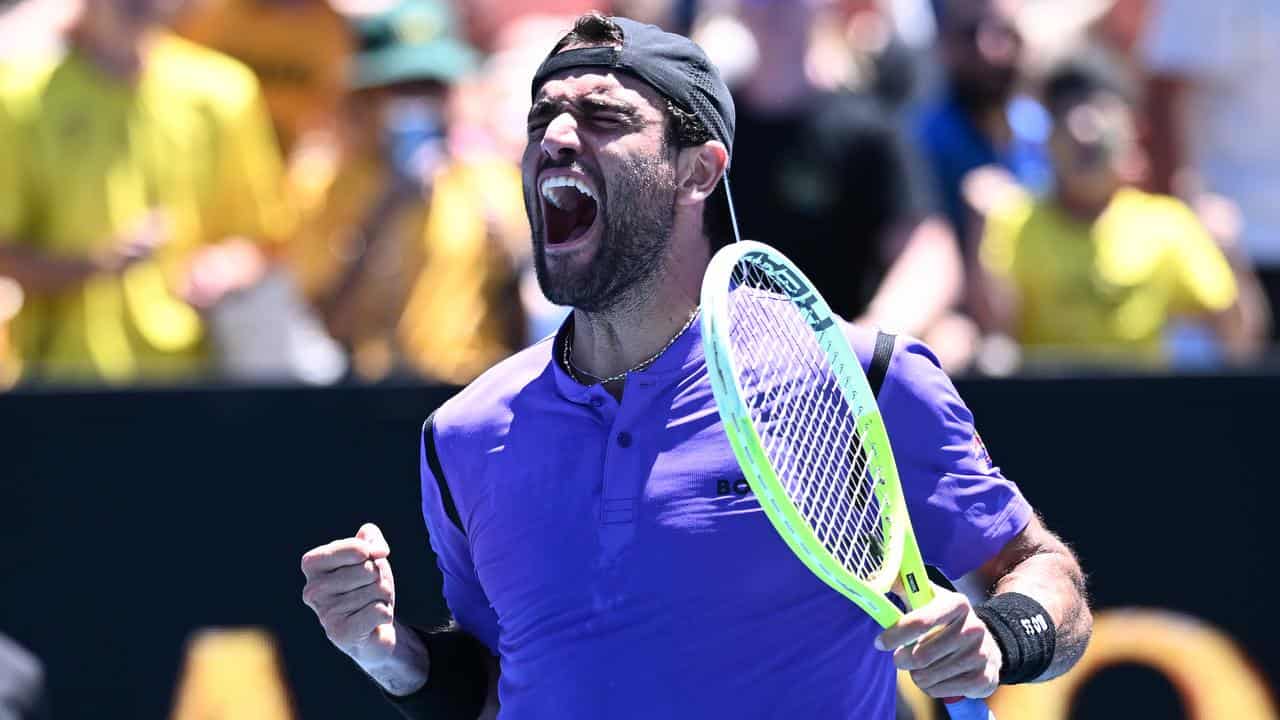 Italian player Matteo Berrettini.