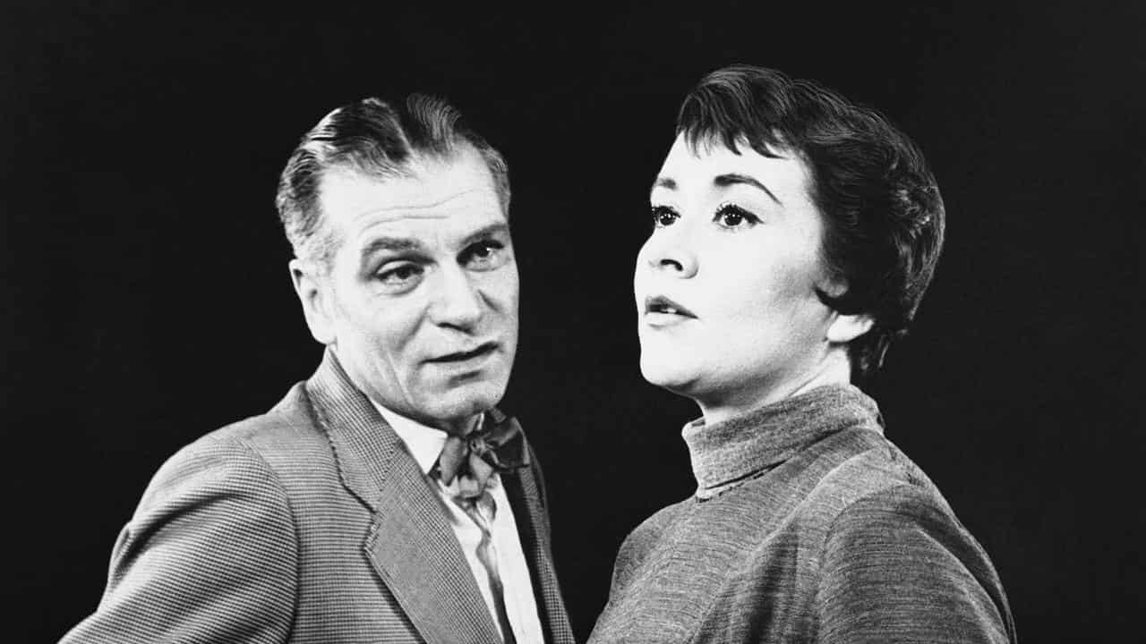 Joan Plowright and husband Laurence Olivier