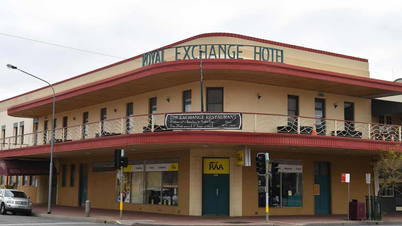 The Royal Exchange Hotel in the west NSW town of Broken Hil.