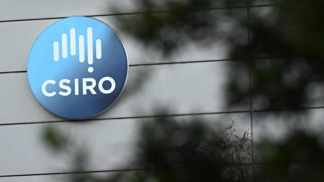 The CSIRO sign in Melbourne.