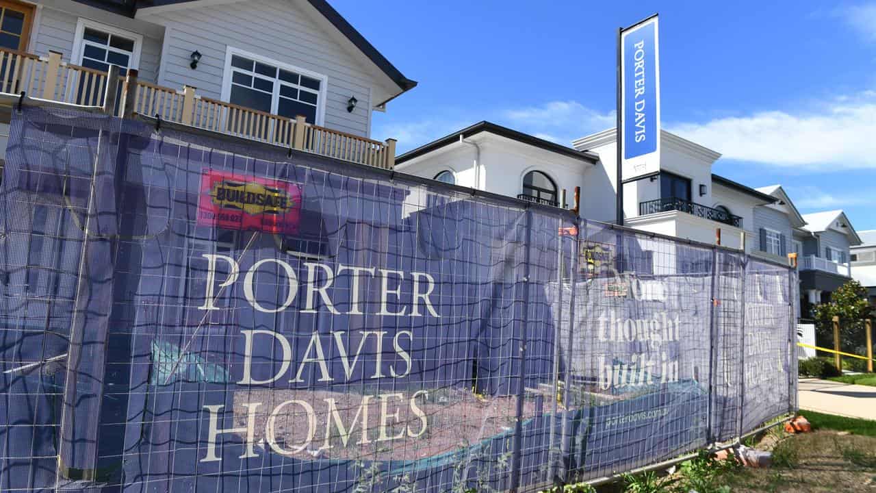 A file photo of a Porter Davis sign