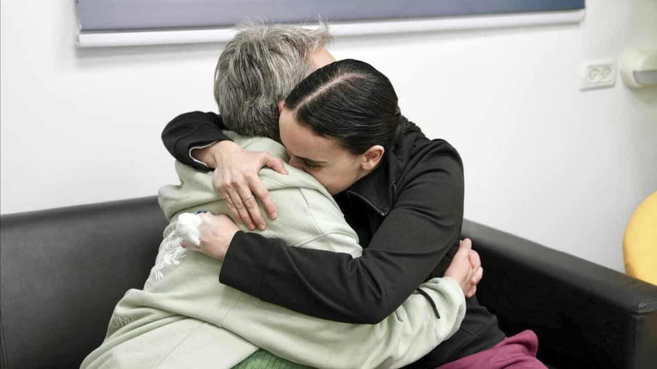 Emily Damari, right, and her mother Mandy