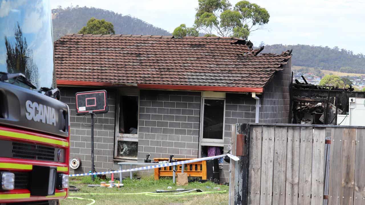 Fatal fire at Rokeby, Hobart.