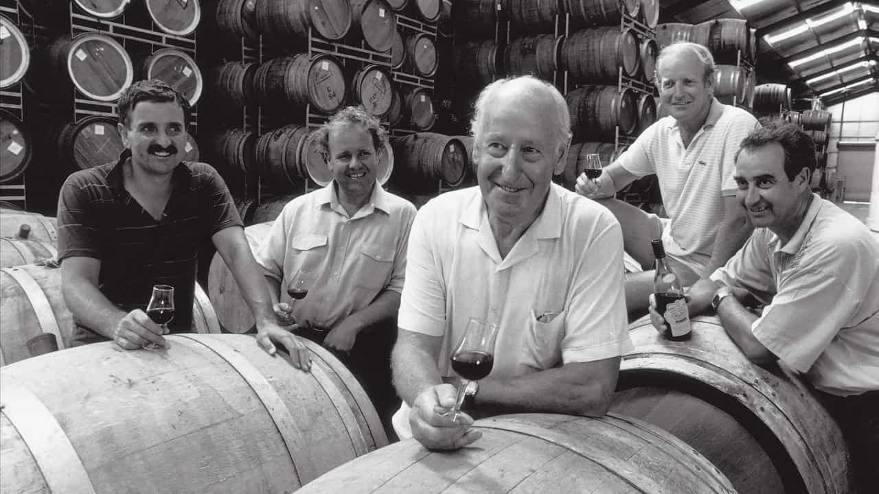 Ross Brown (centre) and his brothers