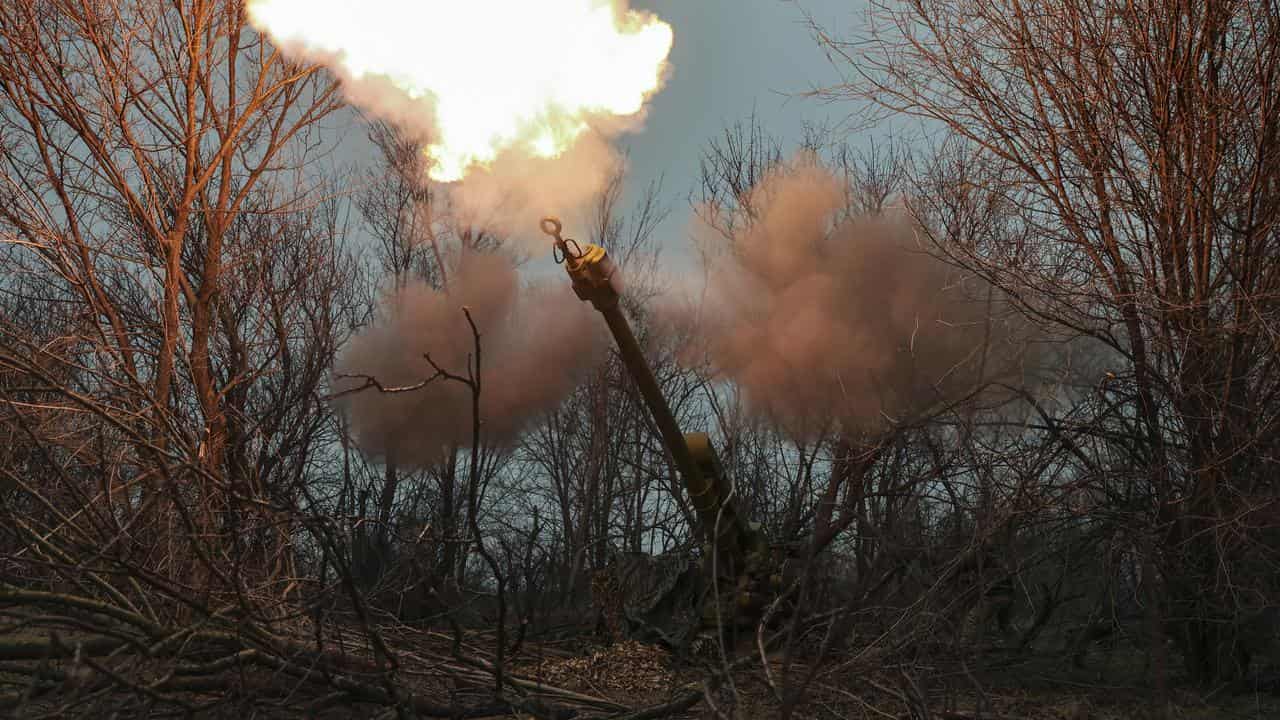 Ukrainian troops on the Zaporizhzhia front