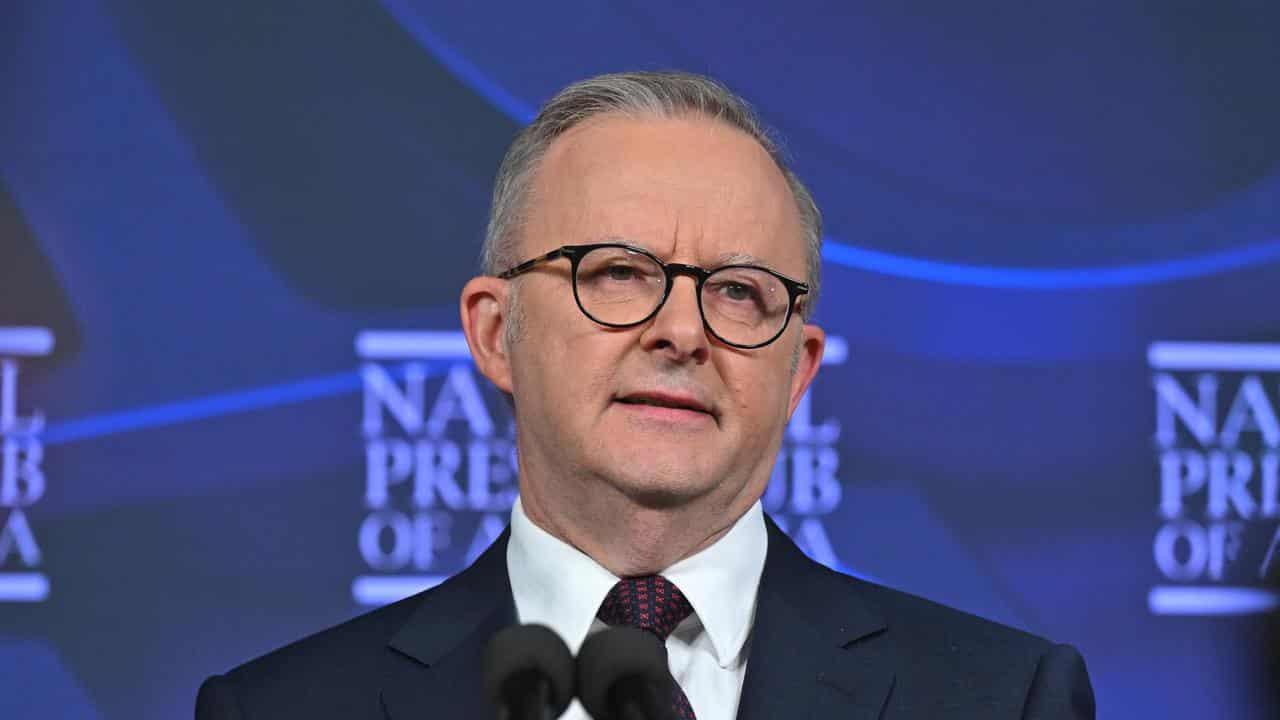 Prime Minister Anthony Albanese at the National Press Club