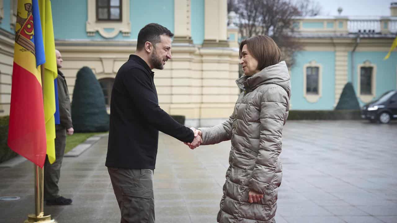 President Volodymyr Zelenskyy and President of Moldova Maia Sandu