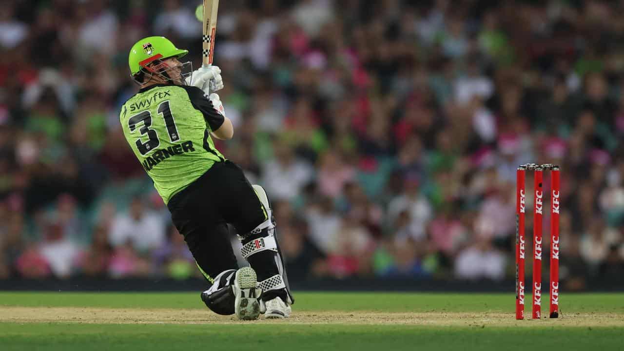 Sydney Thunder captain David Warner.