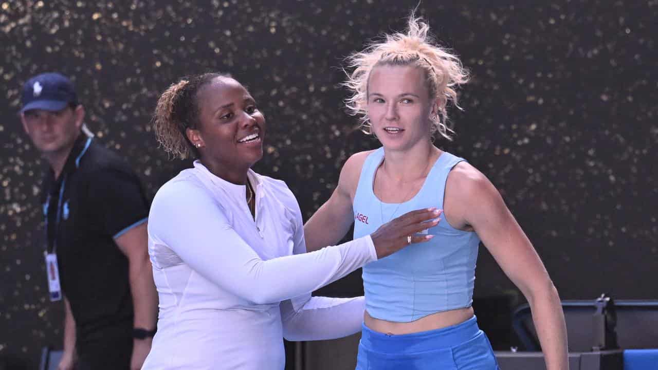 Taylor Townsend and Katerina Siniakova.